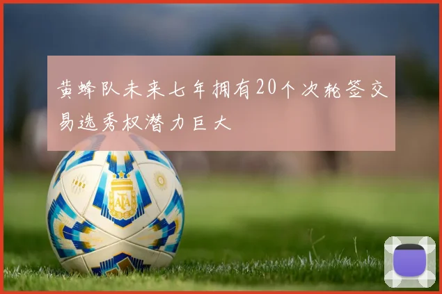 黄蜂队未来七年拥有20个次轮签交易选秀权潜力巨大